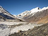 
Dhaulagiri V, Dhaulagiri III, Dhaulagiri II, Chhonbardan Glacier From Between Dhaulagiri Base Camp And Glacier Camp Around Dhaulagiri
